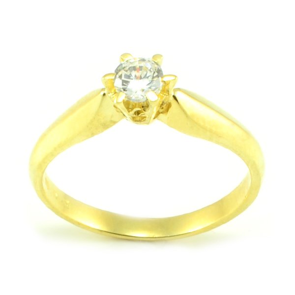 Zásnubný prsteň zo žltého zlata Andrea