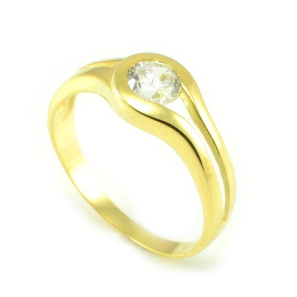 Zásnubný prsteň zo žltého zlata Sofia