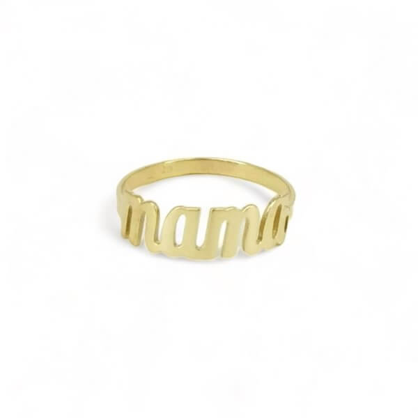 Dámsky prsteň zo žltého zlata - Mama