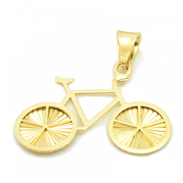 Prívesok zo žltého zlata - Bicykel